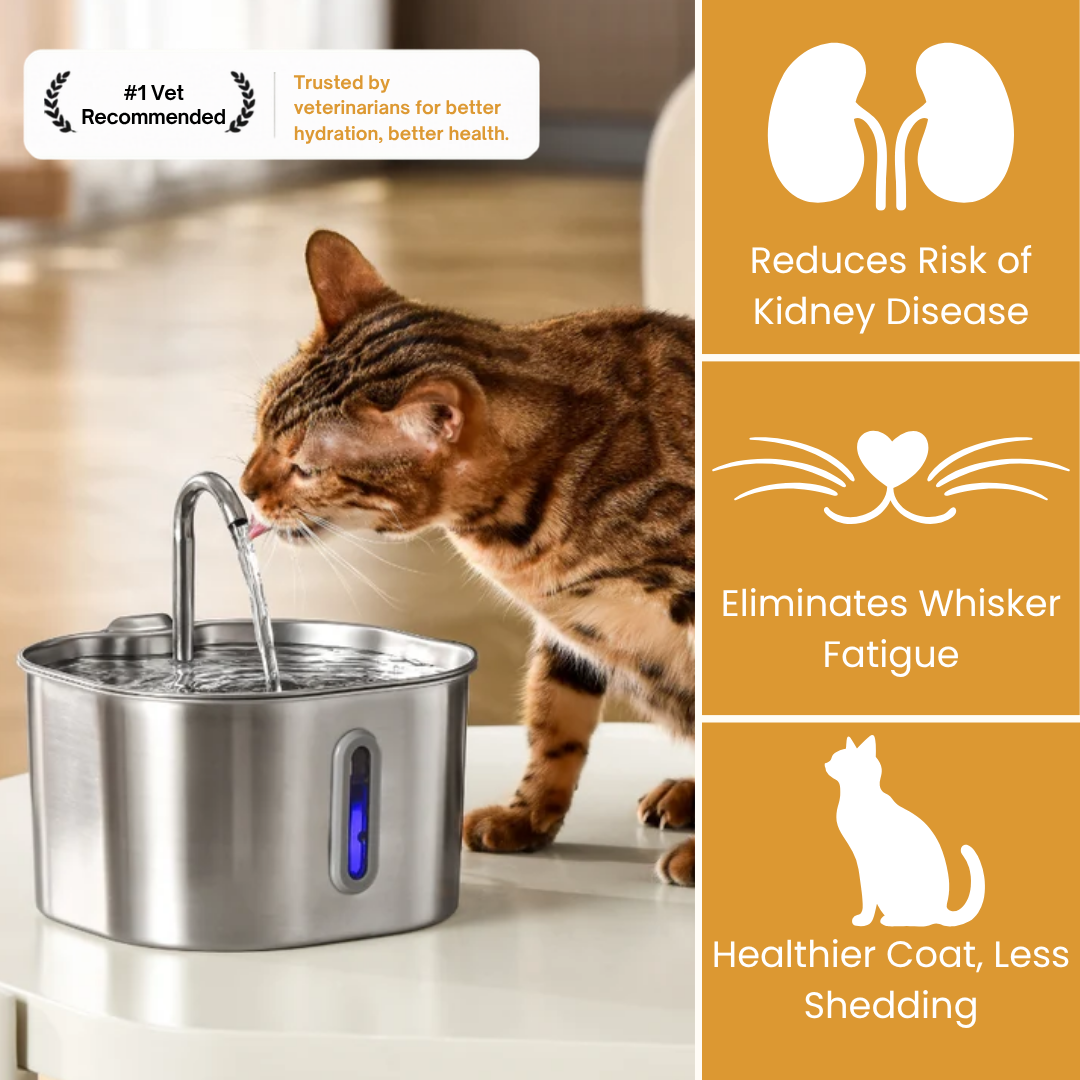 Wellvi 2.2L Fountain – Health And Happiness Cat Kit